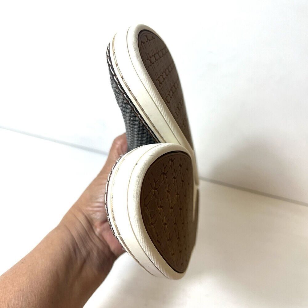 UGG Women's Size 9.5 EU 40.5 Slip On Comfort Casual Shoes Flat Brown Knit Fabric - Picture 7 of 13